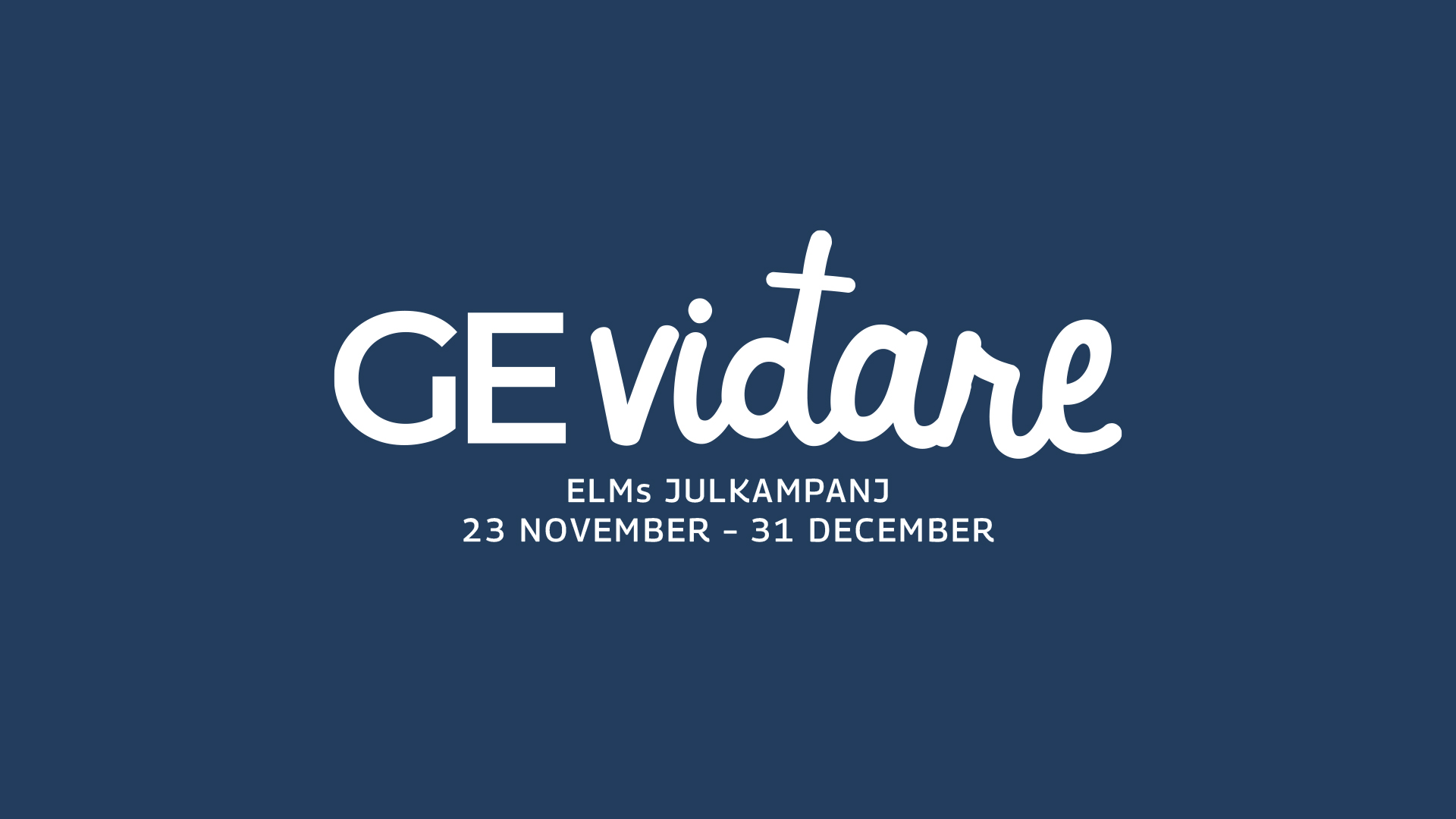 ”Ge vidare” – ELMs julkampanj 2025